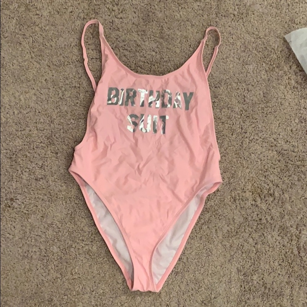 Fashion Nova Pink One Piece Swimsuit